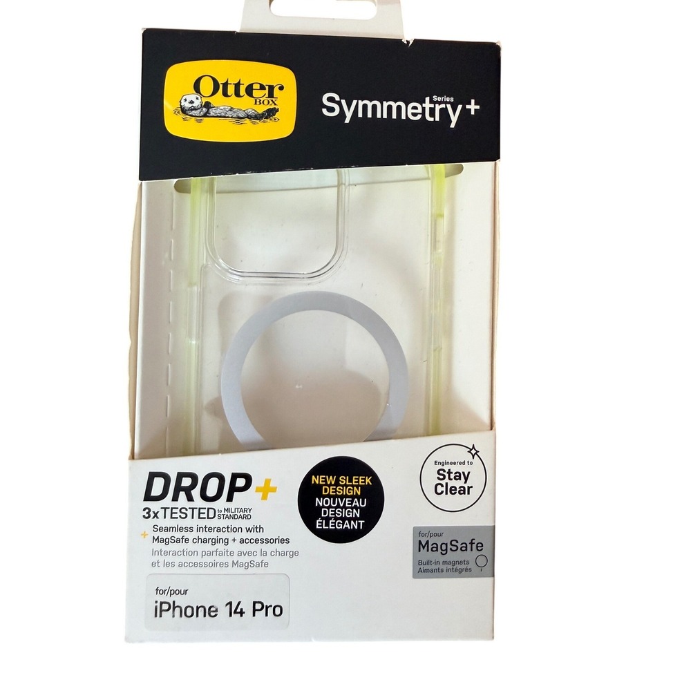 OtterBox‎ Symmetry Series+ Clear Case for iPhone 14 Pro MagSafe 77-89155 New